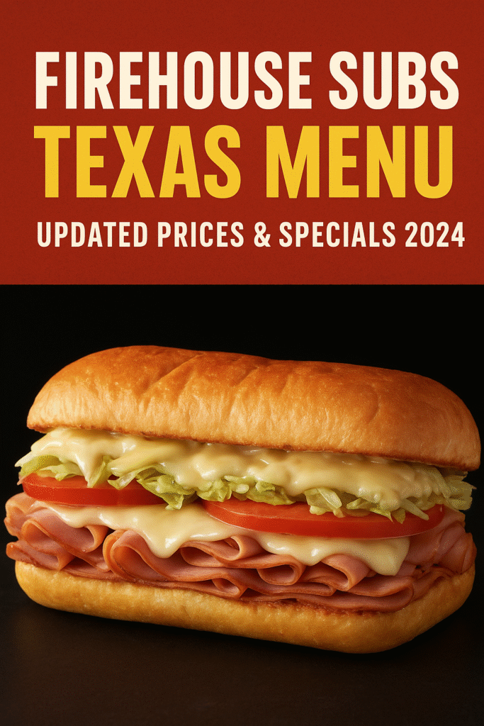 firehouse subs texas menu with prices